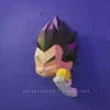 DIY Low Poly Papercraft, Vegeta, Digital template, DIY, Wall Decoration, Wall Hanging, Art, Hero, Anime