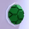 Papercraft turtle Shell, koopa, Pdf format, digital template, 3D, paper, origami pepakura