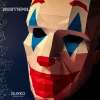 Clown Mask Papercraft, Digital Template, PDF Download, Gurko, 3D Low Poly Animal Mask, DIY Origami, Pepakura, Paper Mask, DIY Costume