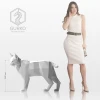 Lynx Papercraft, Cat, Digital Template, PDF Download, Gurko, 3D Low Poly, Pepakura, DIY Origami Sculpture, Paper Party Decoration, DIY Gift