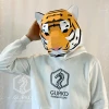 Tiger Mask Papercraft, Cat, Digital Template, PDF Download, Gurko, 3D Low Poly Animal Mask, DIY Origami, Pepakura, Paper Mask, DIY Costume