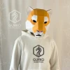 Tiger Mask Papercraft, Cat, Digital Template, PDF Download, Gurko, 3D Low Poly Animal Mask, DIY Origami, Pepakura, Paper Mask, DIY Costume