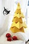 Christmas Tree Low Poly Papercraft, Paper Sculpture, Low Poly PDF Template, DIY Decor & Gift