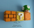 Blocks, DIY, Papercraft, PDF, Low Poly, 3D model, Craft, Paper, Mario, Retro Game, Nes, Snes, GBA, Gb, Room Decor