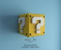 Blocks, DIY, Papercraft, PDF, Low Poly, 3D model, Craft, Paper, Mario, Retro Game, Nes, Snes, GBA, Gb, Room Decor