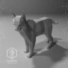 Lynx Papercraft, Cat, Digital Template, PDF Download, Gurko, 3D Low Poly, Pepakura, DIY Origami Sculpture, Paper Party Decoration, DIY Gift