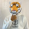 Tiger Mask Papercraft, Cat, Digital Template, PDF Download, Gurko, 3D Low Poly Animal Mask, DIY Origami, Pepakura, Paper Mask, DIY Costume