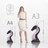 Papercraft Dragon Chess Piece Horse, Digital Template, PDF Download, Gurko, LowPoly, Pepakura, DIY Origami Sculpture, Paper Party Decoration
