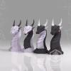 Papercraft Dragon Chess Piece Horse, Digital Template, PDF Download, Gurko, LowPoly, Pepakura, DIY Origami Sculpture, Paper Party Decoration