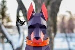 Doberman Low Poly Papercraft, Paper Sculpture, Low Poly PDF Template, DIY Decor & Gift