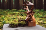 Deer Wine Box Low Poly Papercraft, Paper Sculpture, Low Poly PDF Template, DIY Decor & Gift