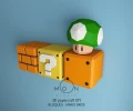 Blocks, DIY, Papercraft, PDF, Low Poly, 3D model, Craft, Paper, Mario, Retro Game, Nes, Snes, GBA, Gb, Room Decor