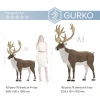 Reindeer Papercraft, Deer, Digital Template, PDF Download, Gurko, 3D Low Poly, Pepakura, DIY Origami Sculpture, New Year Christmas Decor