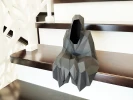 3D Papercraft ghost PDF template, papercraft halloween decoration, SVG template, paper wall decor, low poly paper decor, DIY halloween decor