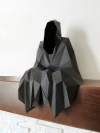 3D Papercraft ghost PDF template, papercraft halloween decoration, SVG template, paper wall decor, low poly paper decor, DIY halloween decor