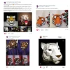 Tiger Mask Papercraft, Cat, Digital Template, PDF Download, Gurko, 3D Low Poly Animal Mask, DIY Origami, Pepakura, Paper Mask, DIY Costume