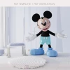 Low poly Mickey Mouse Toy 3d papercraft sculpture, Doll 3D paper model