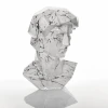 3D Papercraft David bust decor template | David bustl Art Decor Sculpture for Home or Salon