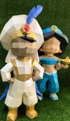 Aladdin Doll Papercraft/ DiY Craft/ Template PDF/ Low Poly/ Papercraft/ 3D Boy/ Origami/ Home decor