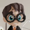 Wizard Boy Harry Potter 3D Papercraft PDF Template - DIY Low Poly Paper Model with Owl, Origami Sculpture for Room Decor, Printable Craft