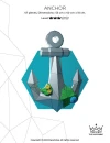 Anchor Papercraft 3D, pepakura Pdf template Low polygonal Paper Sculpture Diy Decor home loft office sea lover gift