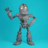 The Iron Giant hero Papercraft 3D, pepakura Pdf template Low polygonal Paper Sculpture Diy Decor home loft office lover gift