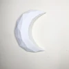 Wall Moon 3d Papercraft model. You get PDF digital file templates and instructions for these DIY modern paper sculpture.