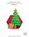 Christmas Tree Papercraft 3D, pepakura Pdf template Low polygonal Paper Sculpture Diy Decor home loft office gift