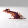 Scolopendra Papercraft, Centipede, Digital Template, PDF Download, Gurko, 3D Low Poly, Pepakura, DIY Origami Sculpture, Paper Decor, Gift