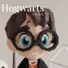 Wizard Boy Harry Potter 3D Papercraft PDF Template - DIY Low Poly Paper Model with Owl, Origami Sculpture for Room Decor, Printable Craft