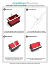 Santa Claus Mini Treasure Chest - DIY Polygonal Paper Art Model Template, Paper Craft