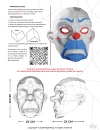 Joker Clown Mask Papercraft 3D, pepakura Pdf template Low polygonal Paper Custom Diy Decor home loft office gift