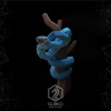 Keffiyeh Snake On A Branch Papercraft, Digital Template, PDF Download, Gurko, 3D Low Poly, Pepakura, DIY Origami Sculpture, Paper Decor