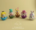 Cheshire Candy, DIY, Papercraft, PDF, Low Poly, Paper, Sweets, Candy, Wonderland, Moon Studio