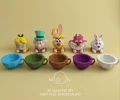 Mad Hatter Candy, DIY, Papercraft, PDF, Low Poly, Paper, Sweets, Candy, Wonderland, Moon Studio