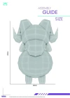 RAM, Papercraft, Template, DIY, Paper, Low Poly, Cute, Kawaii, 3D Model, Pdf Low Poly, Kids Toy