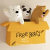 We Bare Bears PDF Template, DIY 3d Model, FanArt, Paper Sculpture, Low Poly, Pepakura, Craft, Manualidad, Paper Art