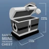 Santa Claus Mini Treasure Chest - DIY Polygonal Paper Art Model Template, Paper Craft