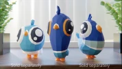 Guy the pigeon template 3D papercraft PDF DIY - Pigeon - Cute DIY bird animal