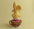 Sweet March Hare, DIY, Papercraft, PDF, Low Poly, Paper, Sweets, Candy, Wonderland, Moon Studio