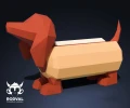 HOT DOG, Papercraft, Template, DIY, Paper, Low Poly, Cute, Kawaii, 3D Model, Pdf Low Poly, Kids Toy