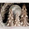 DIY Big Christmas Tree Papercraft 3D PDF Template for creating Christmas home decor Low poly Five Model Origami Pattern Craft