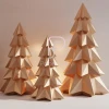 DIY Big Christmas Tree Papercraft 3D PDF Template for creating Christmas home decor Low poly Five Model Origami Pattern Craft