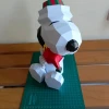 Snoopy hug, DIY, Papercraft, pdf, Low Poly, 3D model, Craft, Merry Christmas, December, New Year