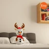 Elk Antler Snowman PDF Template, DIY 3d Model, FanArt, Paper Sculpture, Low Poly, Pepakura, Craft, Manualidad, Paper Art