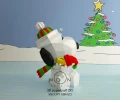 Snoopy hug, DIY, Papercraft, pdf, Low Poly, 3D model, Craft, Merry Christmas, December, New Year