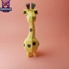 Papercraft Giraffe 3D Model – DIY Low Poly PDF Template, Origami, Creative Paper Sculpture -Giraffe Design.