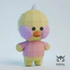 LALAFANFAN DUCK, Papercraft, Template, DIY, Paper, Low Poly, Cute, Kawaii, 3D Model, Pdf Low Poply, Kids Toy