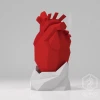 Anatomical Heart Papercraft, Digital Template, PDF Download, Gurko, 3D Low Poly, Pepakura, DIY Origami Sculpture, St Valentines Decor