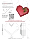 Donations Heart Box PDF Papercraft, pepakura Pdf template Low poly Paper Sculpture Diy Decor home lover gift san valentine